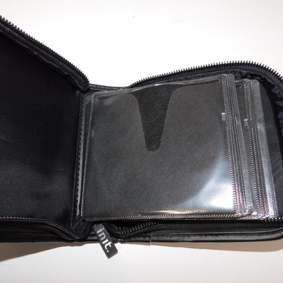 INIT 32 Disc Capacity Black Gun Metal Gray CD /DVD Storage Wallet Case - Picture 5 of 6